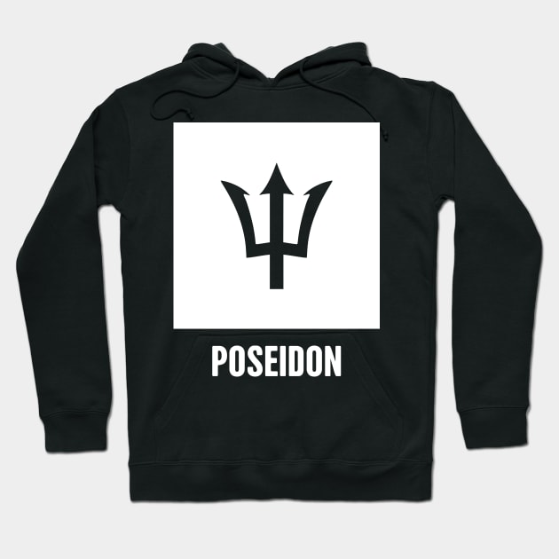 Poseidon | Greek Mythology God Symbol Hoodie by Wizardmode